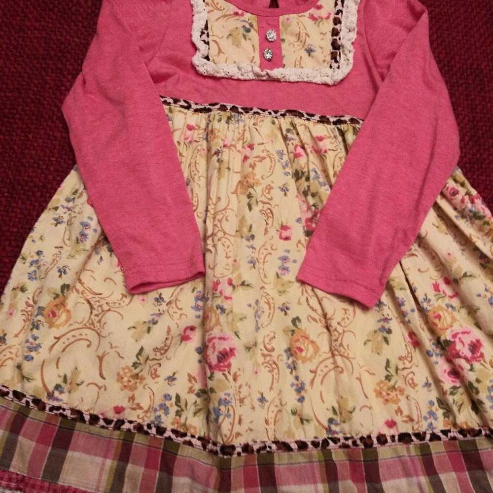 Vintage couture sz 6 boho dress